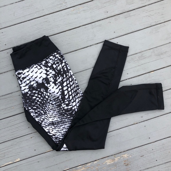 Zella Colorblock mesh-panel full-length leggings M - Picture 5 of 8